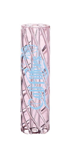 CaliFilters - Spiral Glass Tip - Pink Love - 7 Loch - 8mm - 1 St&uuml;ck